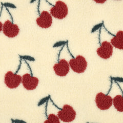 Teddy Stoff Jacquard Kirschen