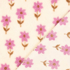 Teddy Stoff Jacquard Cute Flowers