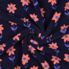 Teddy Stoff Jacquard Cute Flowers