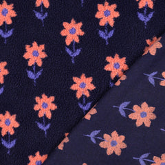 Teddy Stoff Jacquard Cute Flowers