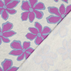 Sweatshirtstoff Glitter Flowers