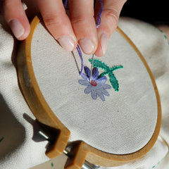 Canvas Taschenpanel Digital Wendetasche by Poppy - Natural Flowers