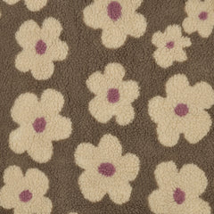 Teddy Stoff Jacquard Flowers - taupe