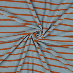 Frottee Stoff Yarn Dyed Stripes by Poppy - blau/braun