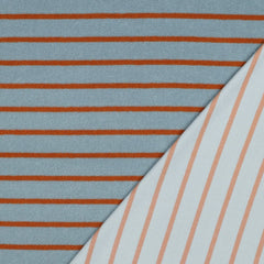 Frottee Stoff Yarn Dyed Stripes by Poppy - blau/braun
