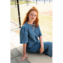 Denim Jeans Jacquard Blumen by Poppy