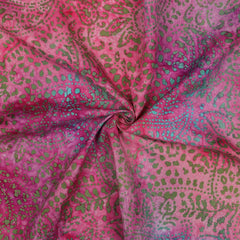 Handgefertigte Batik Viskose - pink