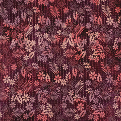 Handgefertigte Batik Viskose - brombeer