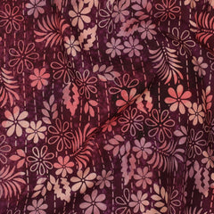 Handgefertigte Batik Viskose - brombeer