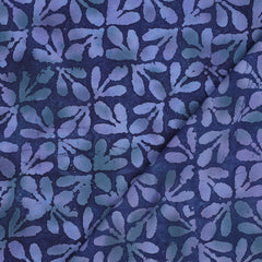 Handgefertigte Batik Viskose - navy