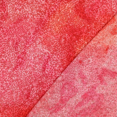 Handgefertigte Batik Viskose - rot