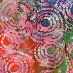 Handgefertigte Batik Baumwolle - multicolor