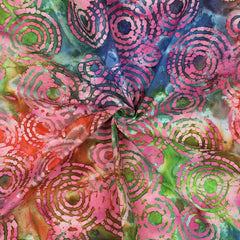 Handgefertigte Batik Baumwolle - multicolor