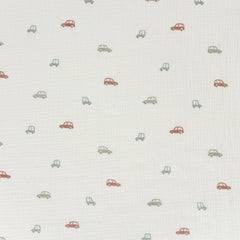 Double Gauze Musselin Kleine Autos