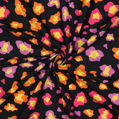 Baumwolljersey Digital Glitter Animal Skin