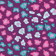 Baumwolljersey Digital Glitter Animal Skin