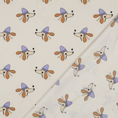 Baumwoll Popeline Cute Dogs