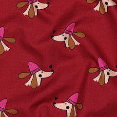 Baumwoll Popeline Cute Dogs