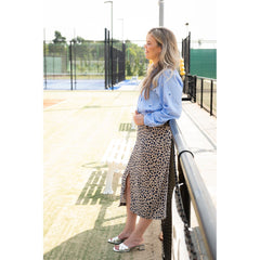 Viskose Leinen Animal Skin by Poppy