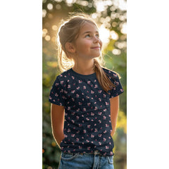 Baumwolljersey Melange Flowers