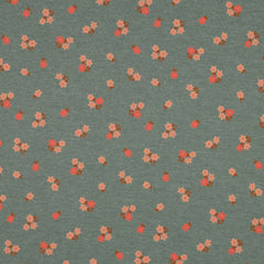 Baumwolljersey Melange Flowers