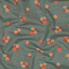 Baumwolljersey Melange Flowers