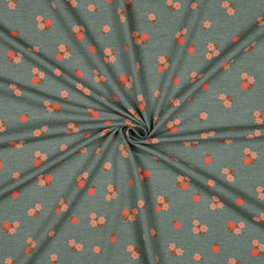 Baumwolljersey Melange Flowers