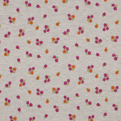 Baumwolljersey Melange Flowers