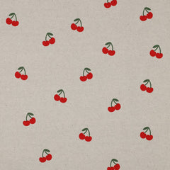 Canvas Leinen Optik Natural Cherries