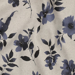 Canvas Leinen Optik Natural Flowers