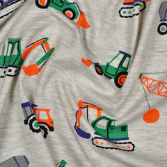 Baumwolljersey Melange Neon Construction