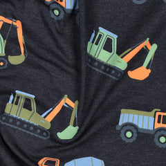Baumwolljersey Melange Neon Construction