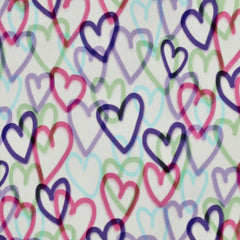 Sweatshirtstoff Digital Herzen