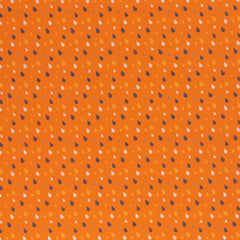 Reststück: 1,20m - Baumwolle Tropfen orange - bunt