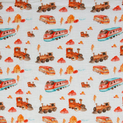 Double Gauze Musselin Thea Eisenbahn