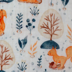 Double Gauze Musselin Thea Herbst - Eichhörnchen