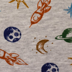 Alpenfleece Nils Weltraum - hellgrau