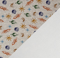 Alpenfleece Nils Weltraum - hellgrau