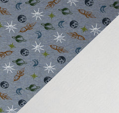 Alpenfleece Nils Weltraum - rauchblau