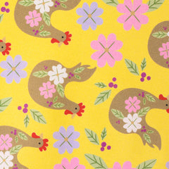 Baumwoll Webware Happy Easter Hühner