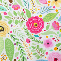 Baumwoll Webware Happy Easter Blumenwiese