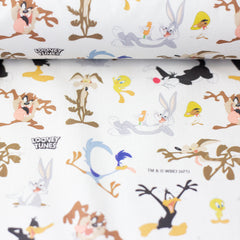 Lizenz Baumwoll Popeline Looney Tunes