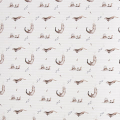 Baumwolljersey Küstenliebe Otter by Christiane Zielinski