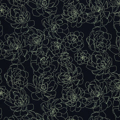 Reststück: 1,60m - Viskose Webware Grow by Käselotti schwarz