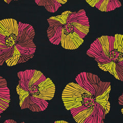 Viskose Webware Poppies by Bienvenido Colorido