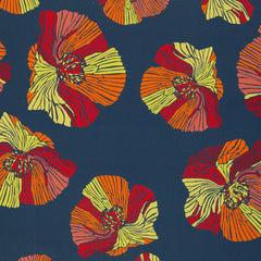 Viskose Webware Poppies by Bienvenido Colorido