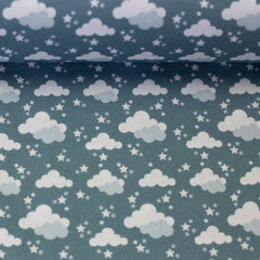 Baumwoll Webware Björn petrol