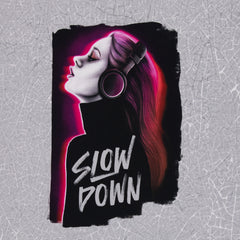 Panel French Terry Slow Down by Thorsten Berger - grau