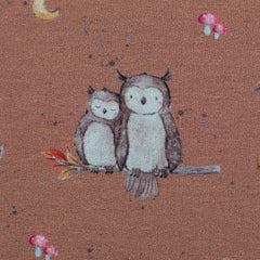 French Terry Forest Friends by Christiane Zielinski - Eule