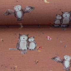 French Terry Forest Friends by Christiane Zielinski - Eule